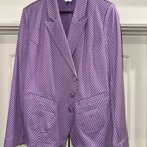 Cabi 5847 Imperial Blazer | Lavender Textured Knit | Size XL